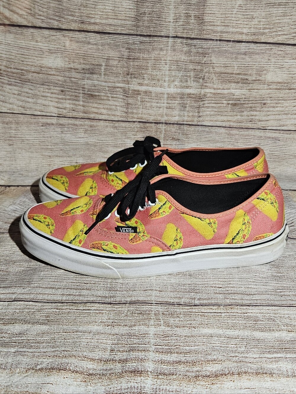 Vans authentic canvas low top Late Night Taco Print sneakers - Picture 2 of 9